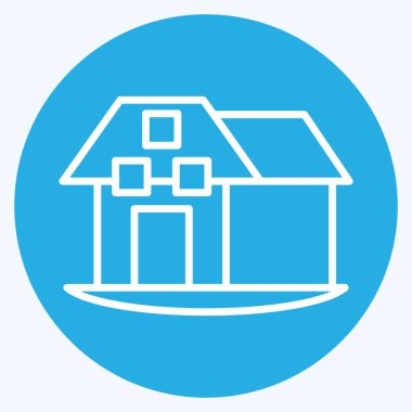 Simge Çiftliği. House sembolüyle ilgili. Mavi gözlü. dizayn edilebilir