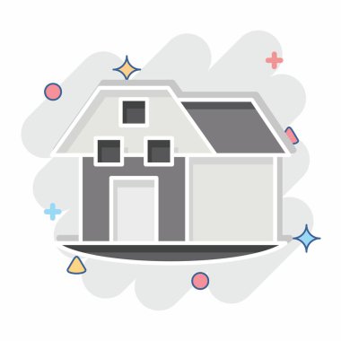 Simge Çiftliği. House sembolüyle ilgili. Çizgi roman. dizayn edilebilir