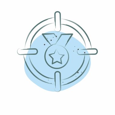 Simge Feminizmi Başarı. Feminizm sembolüyle ilgili. Renkli Leke Biçimi. dizayn edilebilir