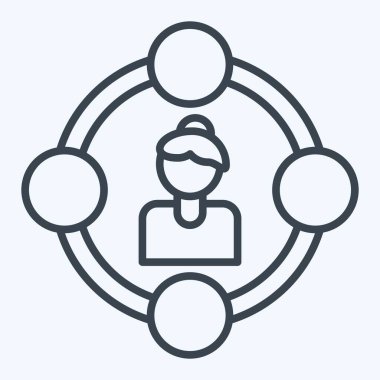 Simge Feminizmi. Feminizm sembolüyle ilgili. Sıra tarzı. dizayn edilebilir