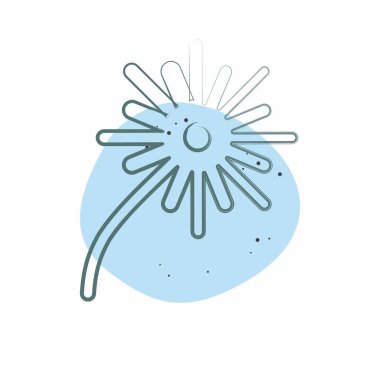 Simge Ateş İşleri. Işık sembolüyle ilgili. Renkli Leke Biçimi. dizayn edilebilir