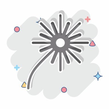 Simge Ateş İşleri. Işık sembolüyle ilgili. Çizgi roman. dizayn edilebilir