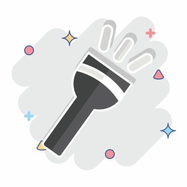 Simge Işığı. Işık sembolüyle ilgili. Çizgi roman. dizayn edilebilir