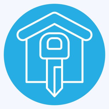 Simge Kapısı Güvenliği. İç Güvenlik sembolüyle ilgili. mavi gözler tarzı