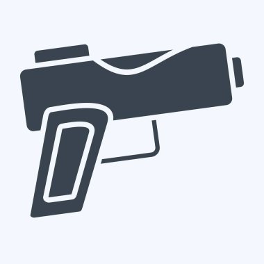 Simge Silahı. Askeri sembolle ilgili. Kabartma tarzı. dizayn edilebilir