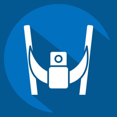 Simge hamağı. Hawaii sembolüyle ilgili. Uzun gölge tarzı. dizayn edilebilir