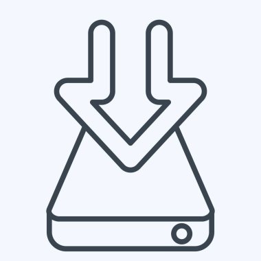 Simge Sabit Sürücüsü. İndirme sembolüyle ilgili. Sıra tarzı. dizayn edilebilir