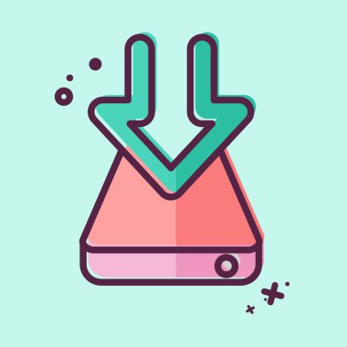 Simge Sabit Sürücüsü. İndirme sembolüyle ilgili. MBE tarzı. dizayn edilebilir