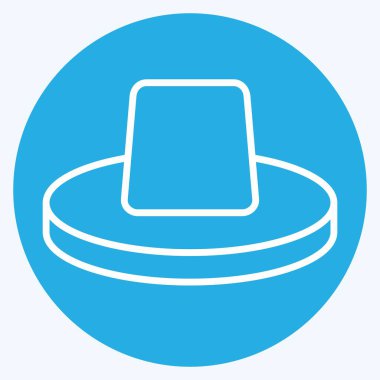 Simge Şapka. Hawaii sembolüyle ilgili. Mavi gözlü. dizayn edilebilir