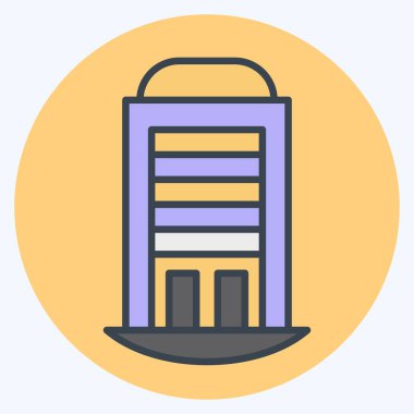 Simge Evi. House sembolüyle ilgili. renk arkadaşı stili. dizayn edilebilir