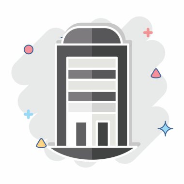 Simge Evi. House sembolüyle ilgili. Çizgi roman. dizayn edilebilir