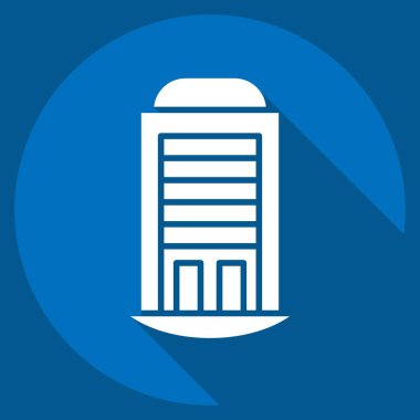 Simge Evi. House sembolüyle ilgili. Uzun gölge tarzı. dizayn edilebilir