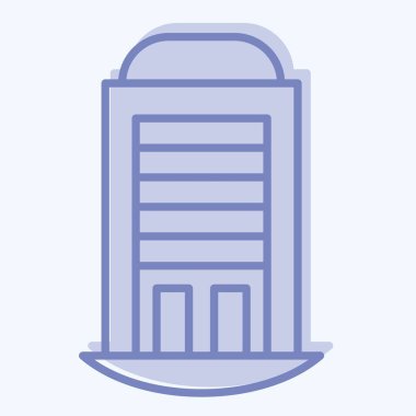 Simge Evi. House sembolüyle ilgili. İki ton stili. dizayn edilebilir