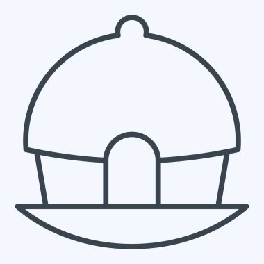 İkon Huuuut. House sembolüyle ilgili. Sıra tarzı. dizayn edilebilir