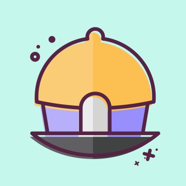 İkon Huuuut. House sembolüyle ilgili. MBE tarzı. dizayn edilebilir