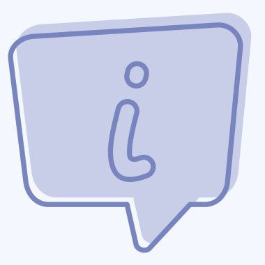 Simge Bilgileri. Konuşma sembolüyle ilgili. İki ton stili. dizayn edilebilir