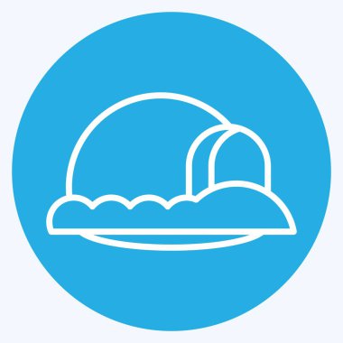 Icon Inglo. House sembolüyle ilgili. Mavi gözlü. dizayn edilebilir