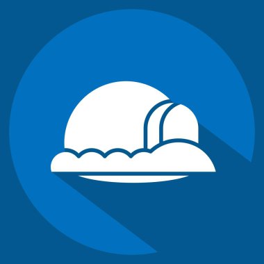 Icon Inglo. House sembolüyle ilgili. Uzun gölge tarzı. dizayn edilebilir