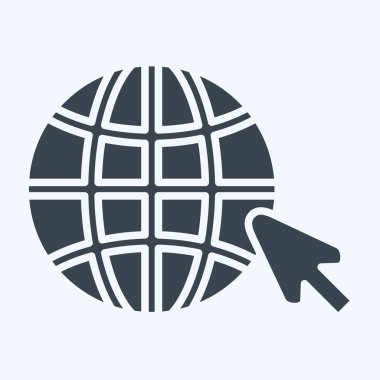 Simge interneti. Wifi sembolüyle ilgili. Kabartma tarzı. dizayn edilebilir