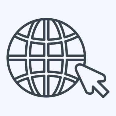 Simge interneti. Wifi sembolüyle ilgili. Sıra tarzı. dizayn edilebilir