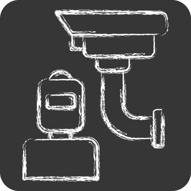 Simge ihlali. İç Güvenlik sembolüyle ilgili. tebeşir Biçimi