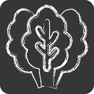 Simge Kale. Meyve ve Sebze Sembolü ile ilgili. Tebeşir stili. düzenlenebilir