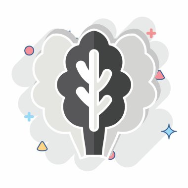 Simge Kale. Meyve ve Sebze Sembolü ile ilgili. Çizgi roman. düzenlenebilir