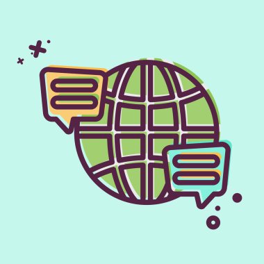 Simge Dili. Konuşma sembolüyle ilgili. MBE tarzı. dizayn edilebilir