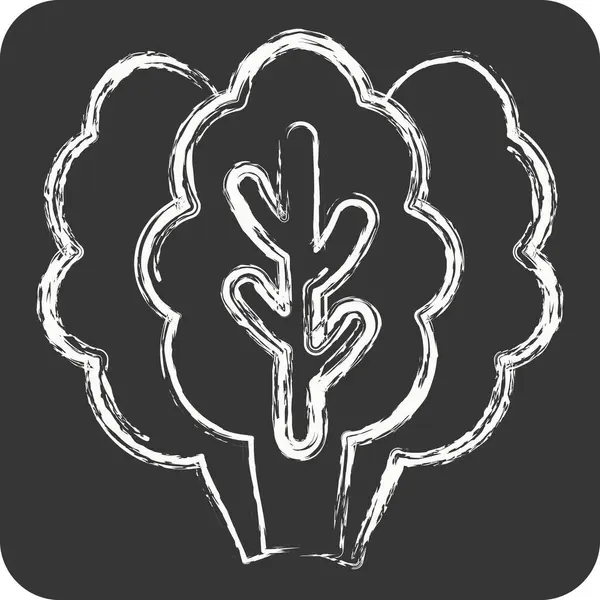 Simge Kale. Meyve ve Sebze Sembolü ile ilgili. Tebeşir stili. düzenlenebilir