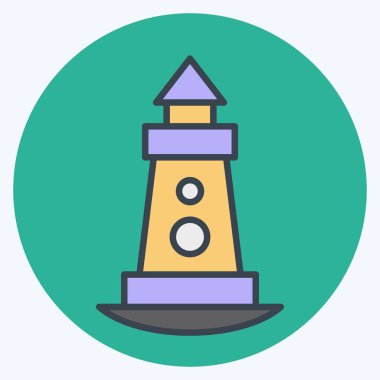 Simge Işık Evi. House sembolüyle ilgili. renk arkadaşı stili. dizayn edilebilir