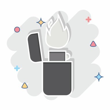 Simge Çakmağı. Işık sembolüyle ilgili. Çizgi roman. dizayn edilebilir