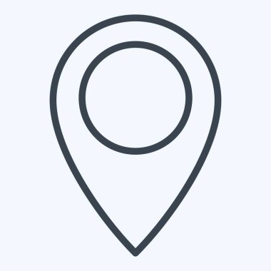 Simge Konum Pin. Konum sembolüyle ilgili. Sıra tarzı. dizayn edilebilir