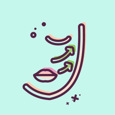 Simge Mezothreads. Kozmetoloji sembolüyle ilgili. MBE tarzı. dizayn edilebilir