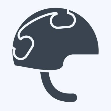 Simgesel Miğfer. Askeri sembolle ilgili. Kabartma tarzı. dizayn edilebilir