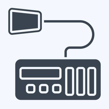 Askeri sembolle ilgili Icon Millitary Radyo 2. Kabartma tarzı. dizayn edilebilir