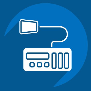 Askeri sembolle ilgili Icon Millitary Radyo 2. Uzun gölge tarzı. dizayn edilebilir