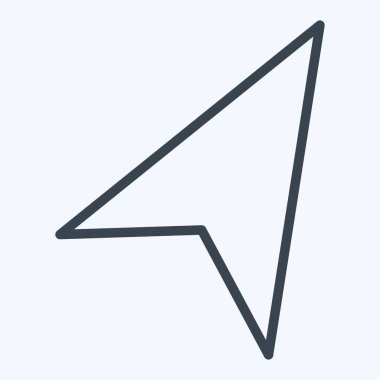 Simge Seyrüsefer. Konum sembolüyle ilgili. Sıra tarzı. dizayn edilebilir