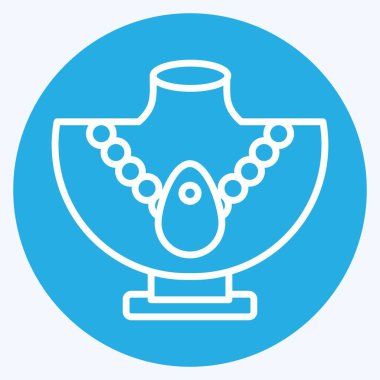 Icon Neklace. Hawaii sembolüyle ilgili. Mavi gözlü. dizayn edilebilir