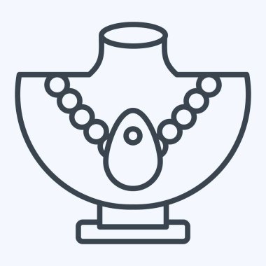 Icon Neklace. Hawaii sembolüyle ilgili. Sıra tarzı. dizayn edilebilir