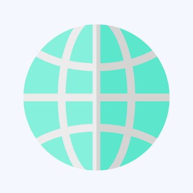 Simge Ağı. İndirme sembolüyle ilgili. Düz stil. dizayn edilebilir