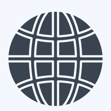 Simge Ağı. İndirme sembolüyle ilgili. Kabartma tarzı. dizayn edilebilir