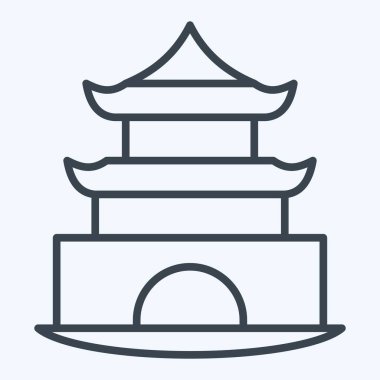 Simge Pagoda. House sembolüyle ilgili. Sıra tarzı. dizayn edilebilir