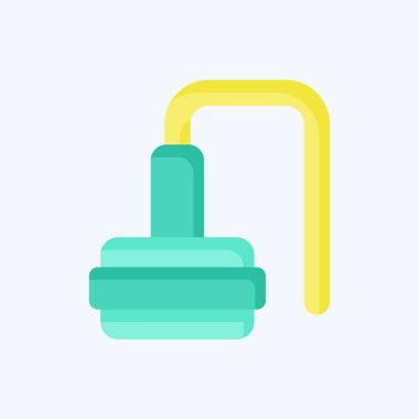 Simgesel PF kaldırma. Kozmetoloji sembolüyle ilgili. Düz stil. dizayn edilebilir