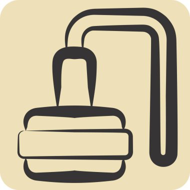 Simgesel PF kaldırma. Kozmetoloji sembolüyle ilgili. El çizimi tarzı. dizayn edilebilir