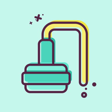 Simgesel PF kaldırma. Kozmetoloji sembolüyle ilgili. MBE tarzı. dizayn edilebilir