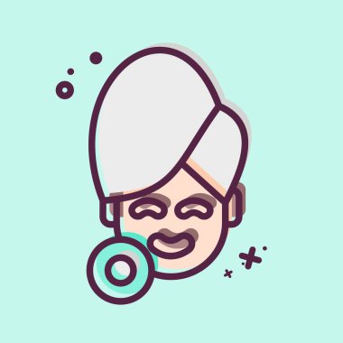 Simge Fotoğrafı Gençleştirme. Kozmetoloji sembolüyle ilgili. MBE tarzı. düzenlenebilir