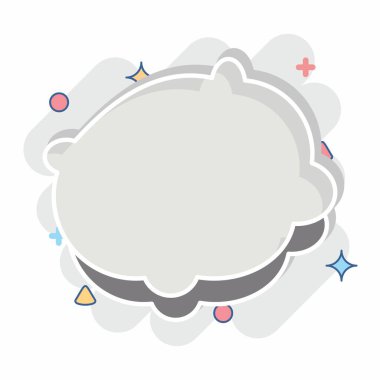 Simge Yastıkları. Yatak sembolü ile ilgili. Çizgi roman. dizayn edilebilir