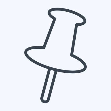 Simge iğnesi. Konum sembolüyle ilgili. Sıra tarzı. dizayn edilebilir