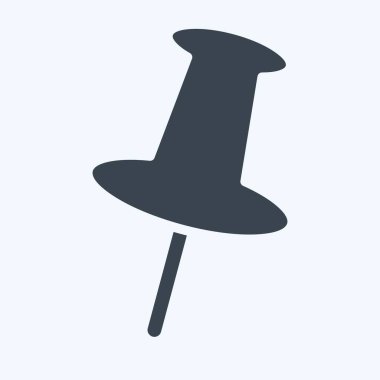 Simge iğnesi. Konum sembolüyle ilgili. Kabartma tarzı. dizayn edilebilir