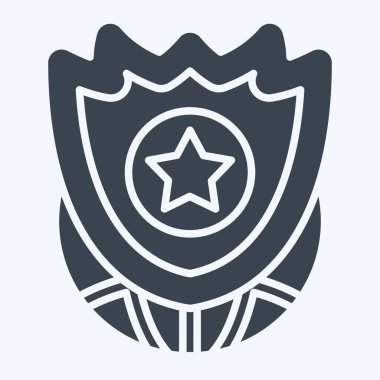 Simge Tesisatı Sistemi. Askeri sembolle ilgili. Kabartma tarzı. dizayn edilebilir